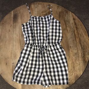 Checkered Romper